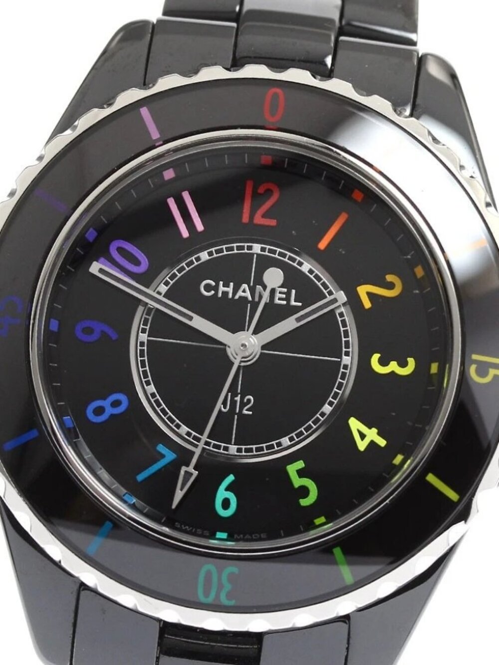 CHANEL J12 electro H7121 Black ceramic limited to 1255 Quartz Ladies_903367